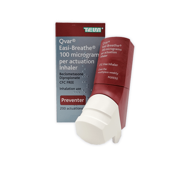 Qvar Easi-Breathe Inhaler (50mcg, 100mcg)