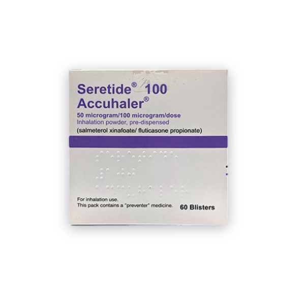 Seretide Accuhaler (100mcg, 250mcg, 500mcg)