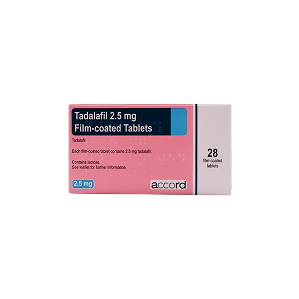 Tadalafil Once Daily Tablets (2.5mg, 5mg)