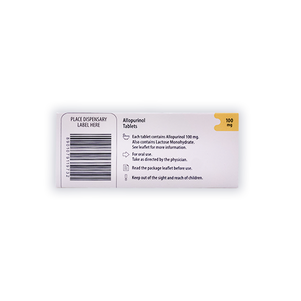 Allopurinol Tablets For Gout (100mg, 300mg)