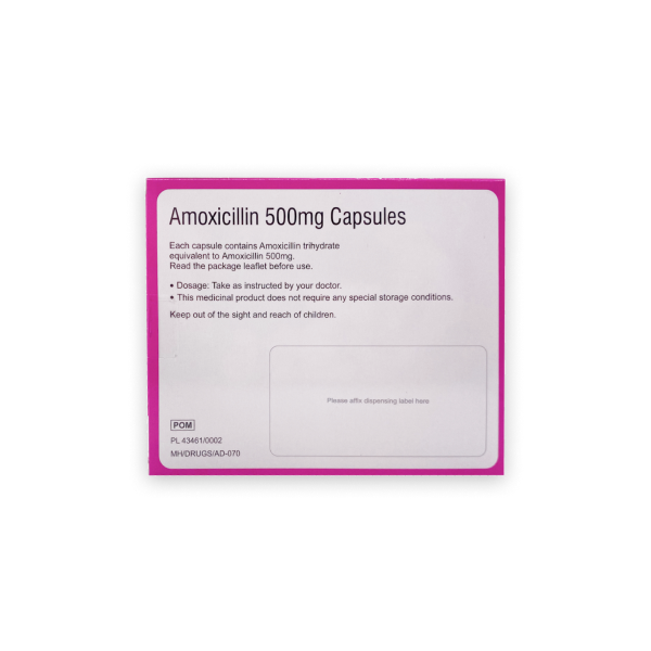 Amoxicillin 500mg Capsules for Dental Infection