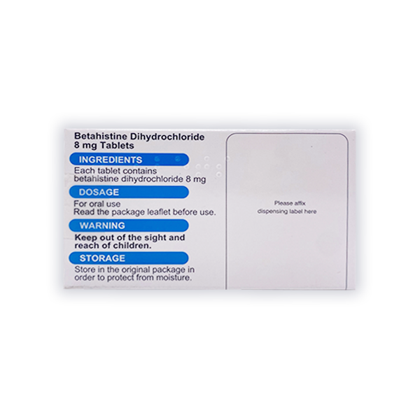 Betahistine Tablets for Vertigo