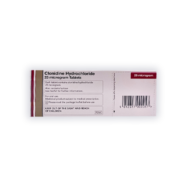 Clonidine Tablets For Migraine Prophylaxis (25mcg)
