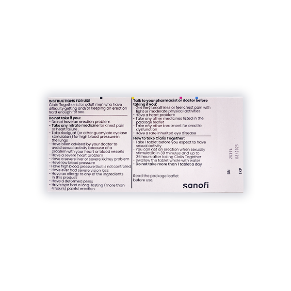 Cialis Together Tablets 10mg