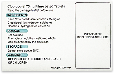 Clopidogrel 75mg Tablets
