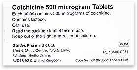 Colchicine Tablets (500mcg)