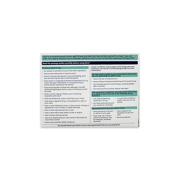 Gina HRT Tablets
