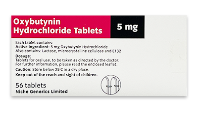 Oxybutynin (2.5mg, 5mg)
