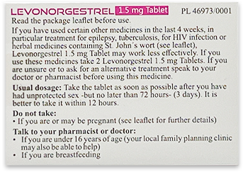 Levonorgestrel (Morning After Pill)
