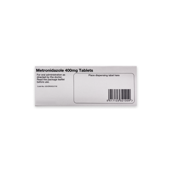 Metronidazole 400mg Tablets for Dental Infection
