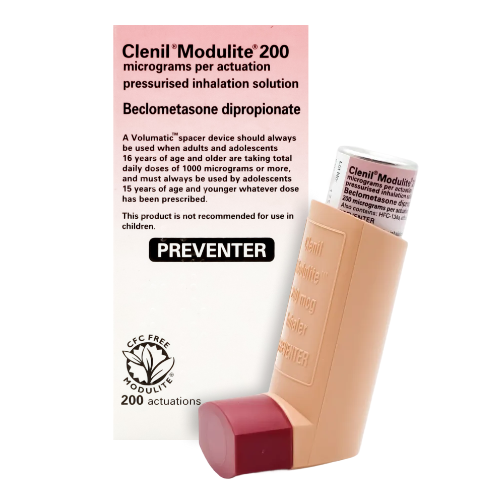 Clenil Modulite Inhaler (50mcg, 100mcg, 200mcg, 250mcg)