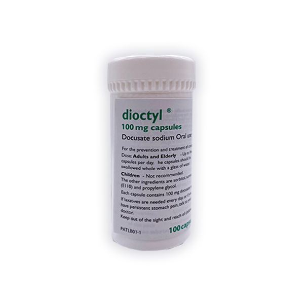 Dioctyl (Docusate) 100mg Capsules For Constipation