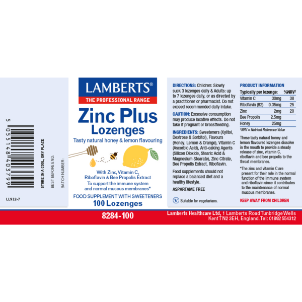 Lamberts Zinc Plus Lozenges