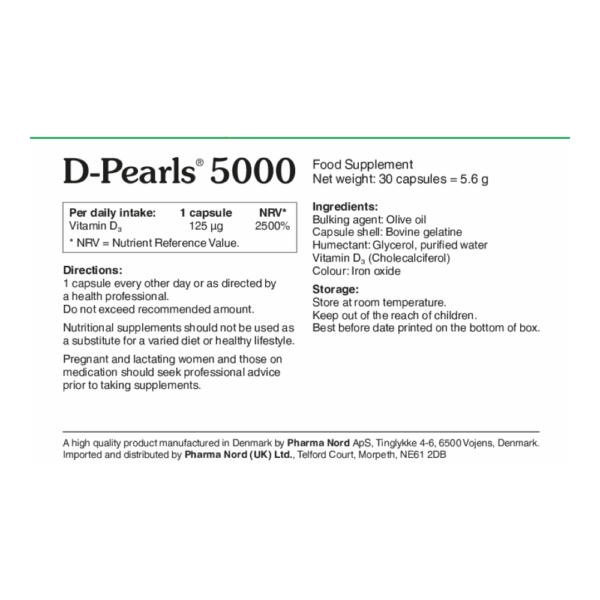 D-Pearls 5000IU Capsules