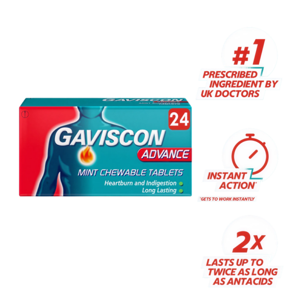 Gaviscon Advance Heartburn & Indigestion Tablets