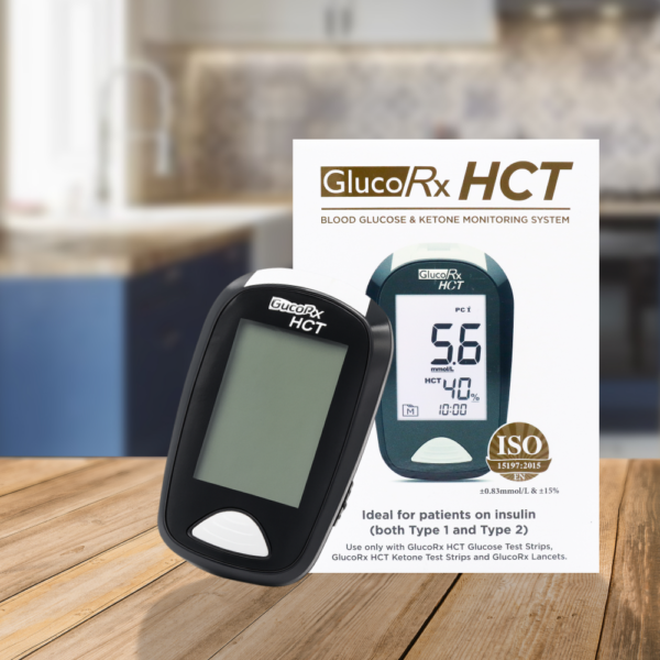GlucoRX HCT Blood Glucose and Ketone Monitoring System