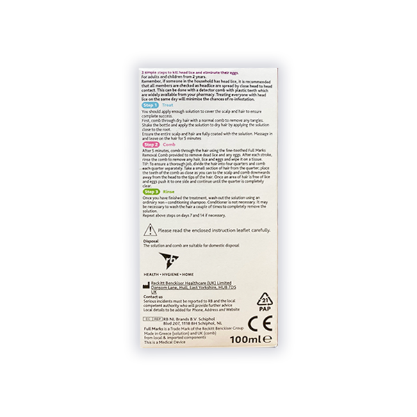 Full Marks Head Lice Solution