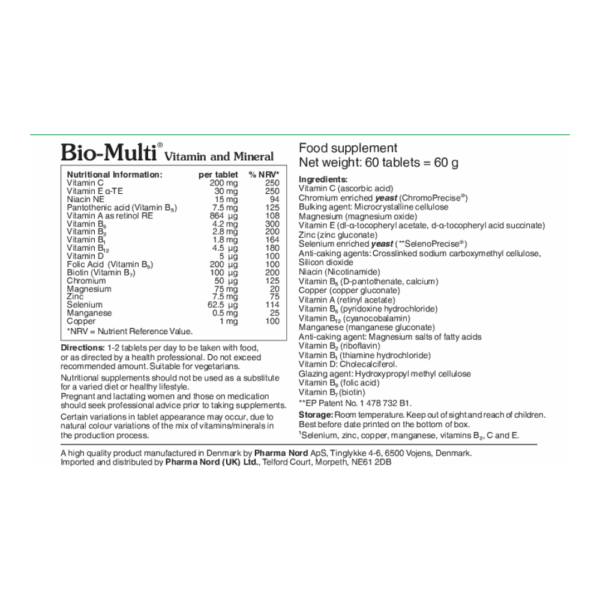 Bio-Multi Vitamin and Mineral Tablets