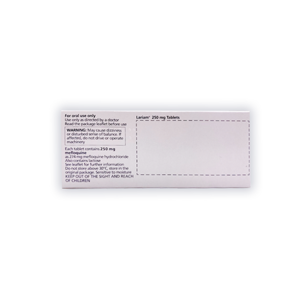 Lariam (Mefloquine) 250mg Malaria Prevention Tablets