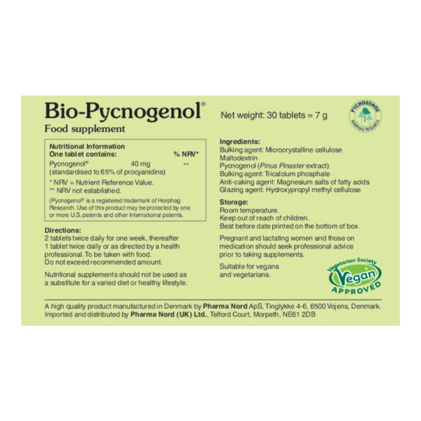Bio-Pycnogenol 40mg Tablets