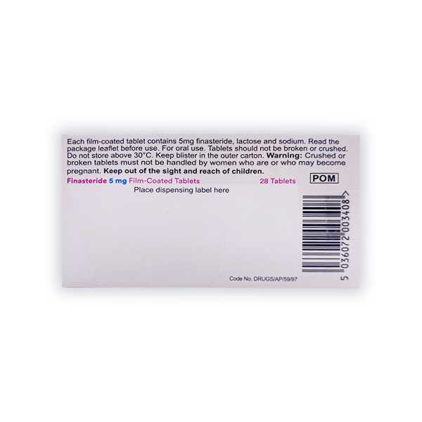 Finasteride Tablets For Enlarged Prostate (5mg)