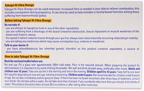 Fybogel (Ispaghula Husk) Sachets