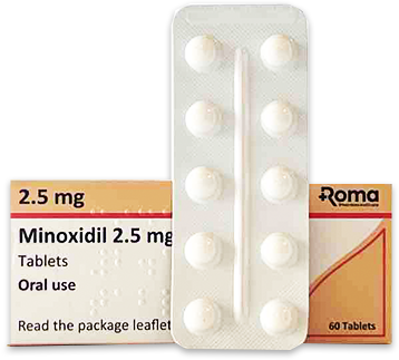 Oral Minoxidil Tablets For Hair Loss (2.5mg)