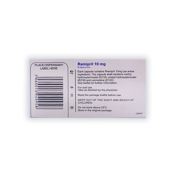 Ramipril Capsules (1.25mg, 2.5mg, 5mg, 10mg)